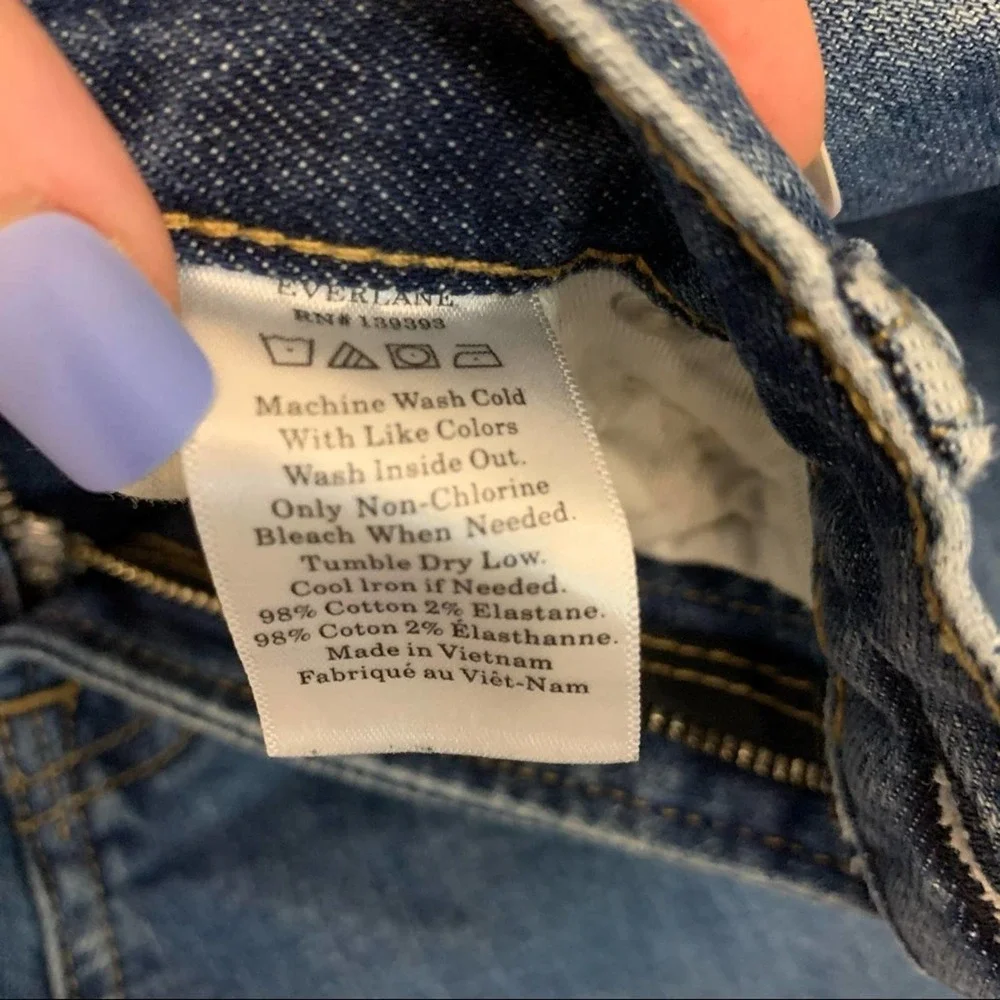 Everlane Regular High Rise Denim Jeans 27R 26" Inseam 2651 - Picture 8 of 8